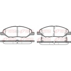 1293.02 REMSA Комплект гальмівних колодок дисковий гальм