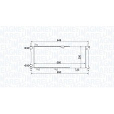 350213814000 MAGNETI MARELLI Радіатор охолодження двигуна