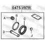 0475-V97R FEBEST Ремкомплект, Гальмівний супорт