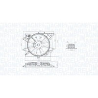 069422789010 MAGNETI MARELLI Вентилятор охолодження двигуна