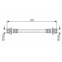 1 987 476 737 BOSCH Гальмівний шланг