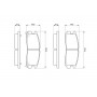0 986 461 145 BOSCH Комплект гальмівних колодок дисковий гальм