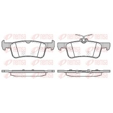 1563.20 REMSA Комплект гальмівних колодок дисковий гальм