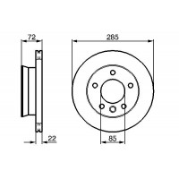 0 986 479 212 BOSCH Гальмівний диск