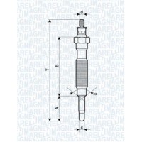 062900072304 MAGNETI MARELLI Свічка розжарювання