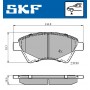 VKBP 80163 SKF Комплект гальмівних колодок дисковий гальм