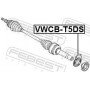 VWCB-T5DS FEBEST під шипник, Привідний вал