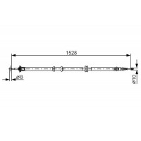 1 987 482 289 BOSCH Тросик, cтояночный тормоз