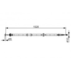1 987 482 289 BOSCH Тросик, cтояночный тормоз