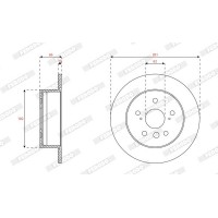 DDF2987C FERODO Гальмівний диск