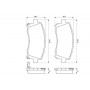 0 986 424 700 BOSCH Комплект гальмівних колодок дисковий гальм