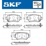 VKBP 90338 A SKF Комплект гальмівних колодок дисковий гальм