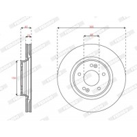 DDF2718C FERODO Гальмівний диск