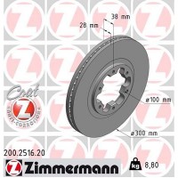 200.2516.20 ZIMMERMANN Гальмівний диск