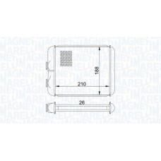 350218407000 MAGNETI MARELLI Теплообмінник обігрів салону