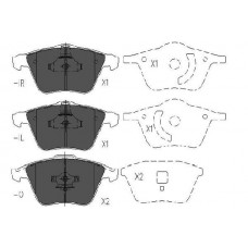 KBP-4569 KAVO PARTS Комплект гальмівних колодок дисковий гальм