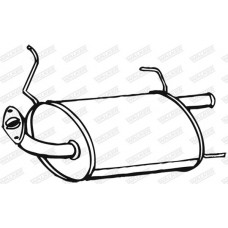 16596 WALKER Глушник вихлопних газів кінцевий