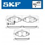 VKBP 80018 E SKF КомплеК т гальмівних колодок, дискове гальмо
