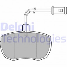 LP651 DELPHI Комплект гальмівних колодок дисковий гальм