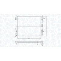 350213182200 MAGNETI MARELLI Радіатор охолодження двигуна