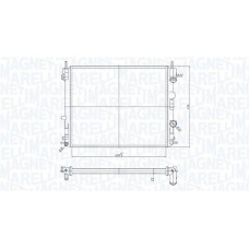 350213182200 MAGNETI MARELLI Радіатор охолодження двигуна