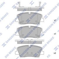 SP4038 Hi-Q Комплект гальмівних колодок дисковий гальм