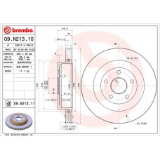 09.N213.11 BREMBO Гальмівний диск