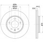 8DD 355 109-701 HELLA PAGID Гальмівний диск