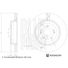 ADG043244 BLUE PRINT Гальмівний диск