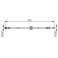 1 987 481 454 BOSCH Гальмівний шланг