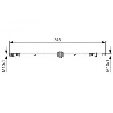 1 987 481 454 BOSCH Гальмівний шланг