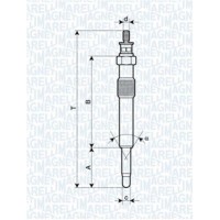 062900018304 MAGNETI MARELLI Свічка розжарювання