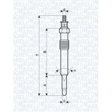 062900018304 MAGNETI MARELLI Свічка розжарювання