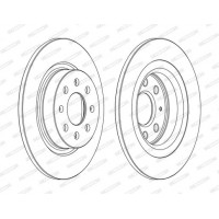 DDF1299C FERODO Гальмівний диск