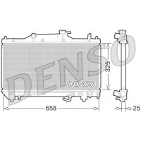 DRM50067 DENSO Радіатор охолодження двигуна