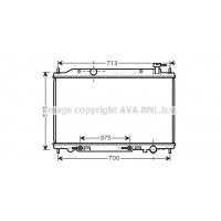 DN2295 AVA QUALITY COOLING Радіатор охолодження двигуна