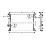 FDA2421 AVA QUALITY COOLING Радіатор охолодження двигуна