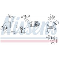 989408 NISSENS Радіатор рециркуляція ОГ