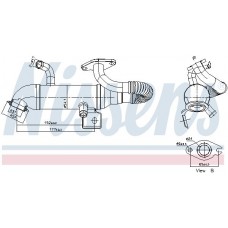 989408 NISSENS Радіатор рециркуляція ОГ