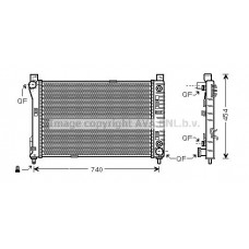 MSA2286 AVA QUALITY COOLING Радіатор охолодження двигуна