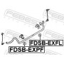 FDSBEXPF FEBEST Опора стабілізатора