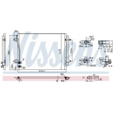 940864 NISSENS Конденсатор кондиціонера