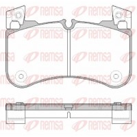 1831.00 REMSA Комплект гальмівних колодок дисковий гальм