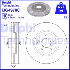 BG4970C DELPHI Гальмівний диск