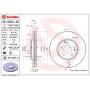 09.8304.21 BREMBO Гальмівний диск