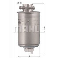 KL 197 MAHLE Паливний фільтр