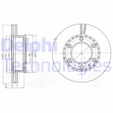 BG4297 DELPHI Гальмівний диск