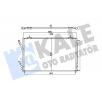353095 KALE OTO RADYATÖR Конденсатор кондиціонера