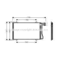 MS5219 AVA QUALITY COOLING Конденсатор кондиціонера