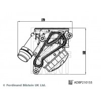 ADBP210155 BLUE PRINT Корпус, Масляний фільтр